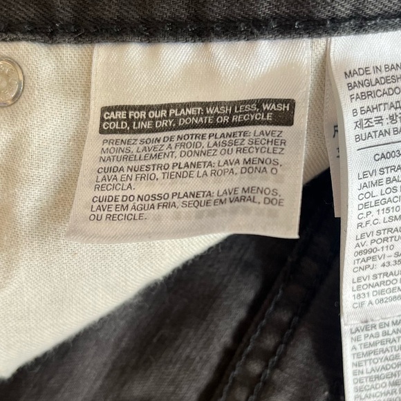 Men’s Levi Strauss Grey Jeans 40X32 - Picture 4 of 10